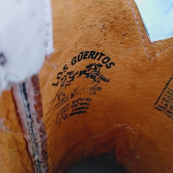 White Leather Alligator Boots - Picture 8 of 11